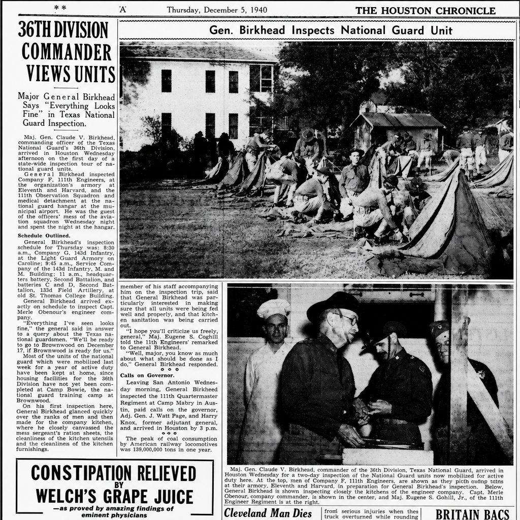 Source image: Houston Chronicle, Nov. 10 and Dec. 5, 1940; Houston Chronicle, June 9, 1940 (digitally restored)