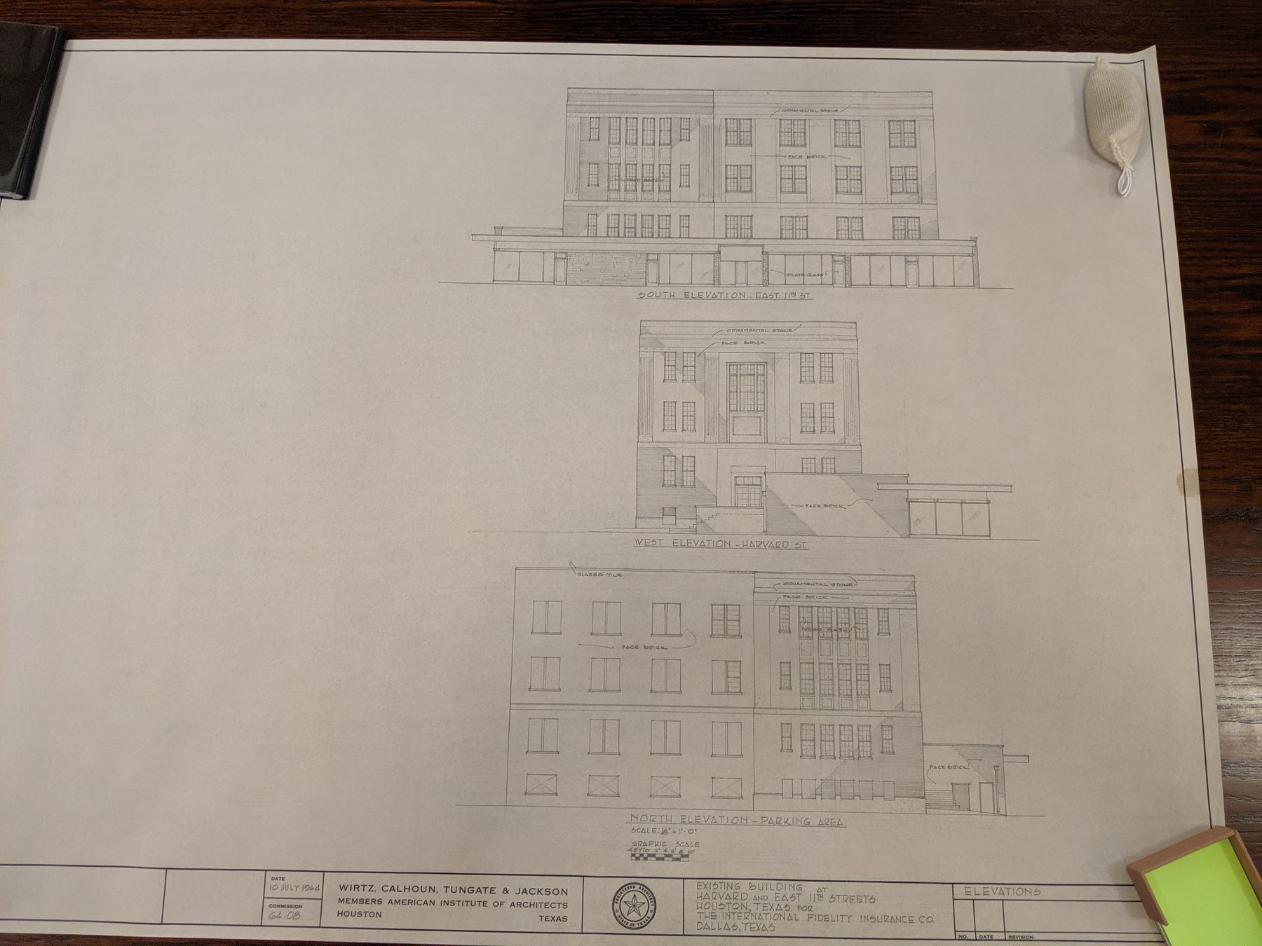 Source image: Wirtz, Calhoun, Tungate & Jackson, Proposed Renovation, Commission 64-08, July 10, 1964